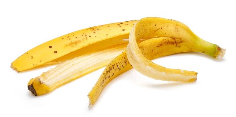 La cáscara de plátano tiene efecto antiinflamatorio. 